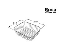 MEDIDAS CESTA ESCURRIDOR VARILLA INOX ROCA